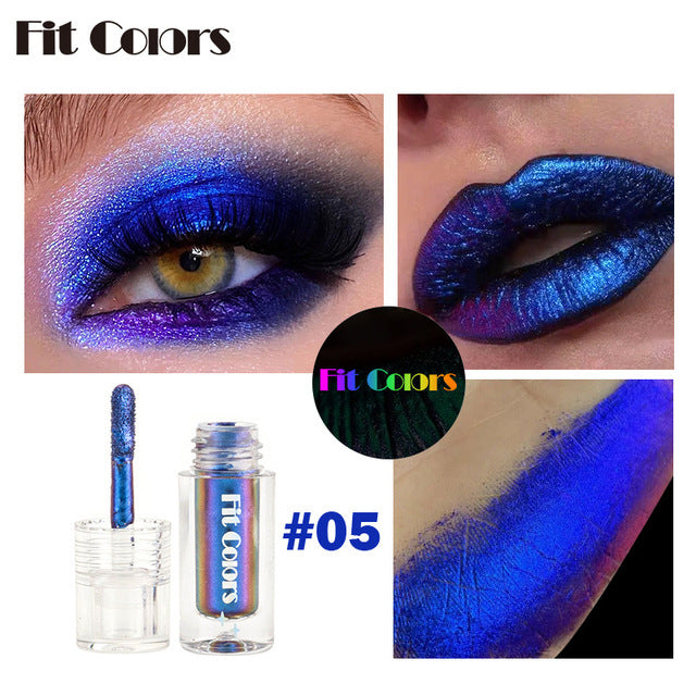 Aurora Multi Chrome Eyeshadow Pigments – 6 Color-Shifting Shades Liquid Eyeshadow Pigment Babs Deep Blue