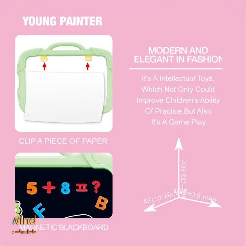 Detachable Double-Sided Magnetic Drawing Board for Kids Magnetic Drawing Board Babs
