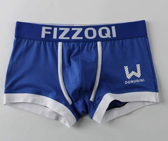 Men's Breathable Cotton Boxer Shorts – Soft Mid-Waist Fit Men's Boxer Shorts Babs New Blue XXL 70-80KG