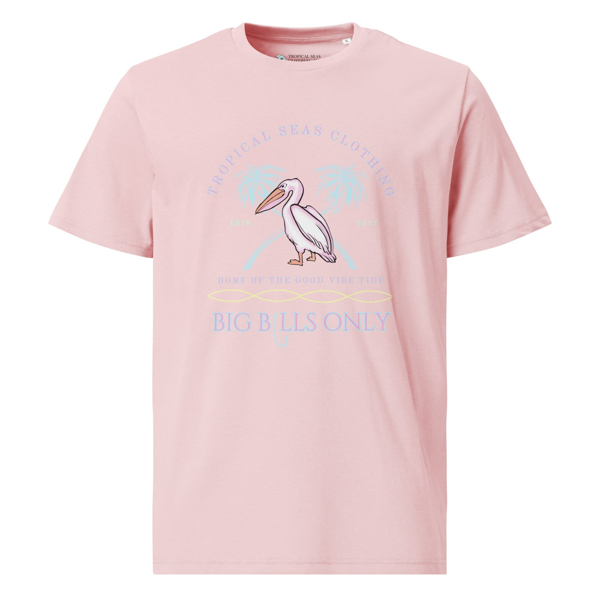 Men's Tropical Pelican Organic Cotton T-Shirt | Coastal Tee
