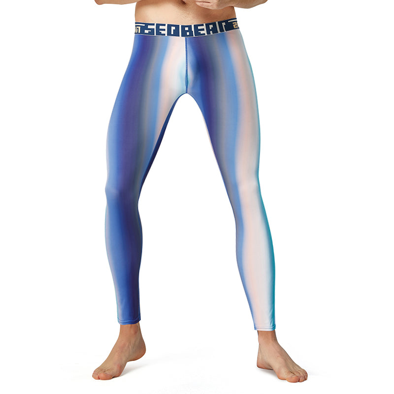 Men's Slim Fit Thermal Tights & Sleep Pants | Gradient Design Thermal Sleep Pants Babs
