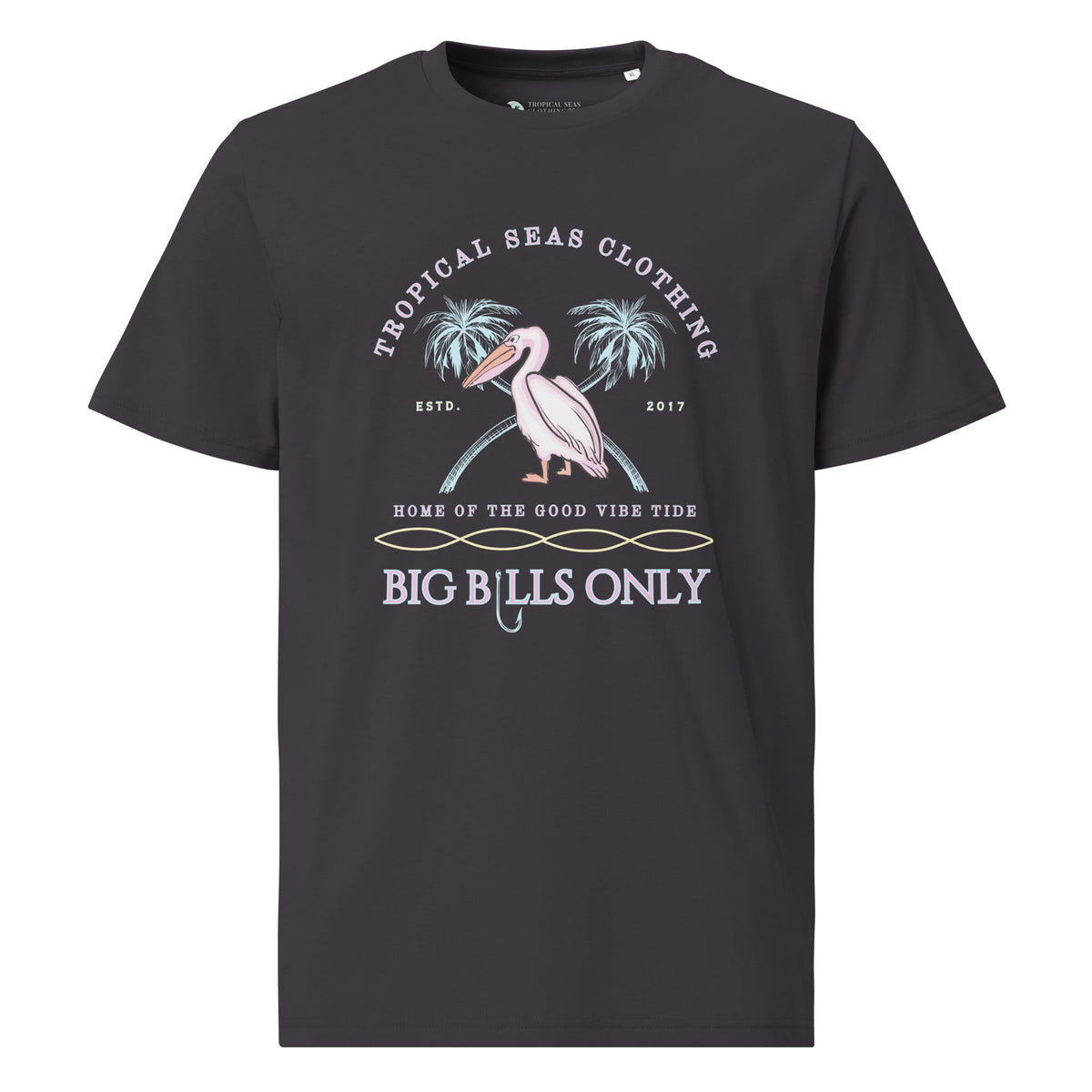 Men's Tropical Pelican Organic Cotton T-Shirt | Coastal Tee