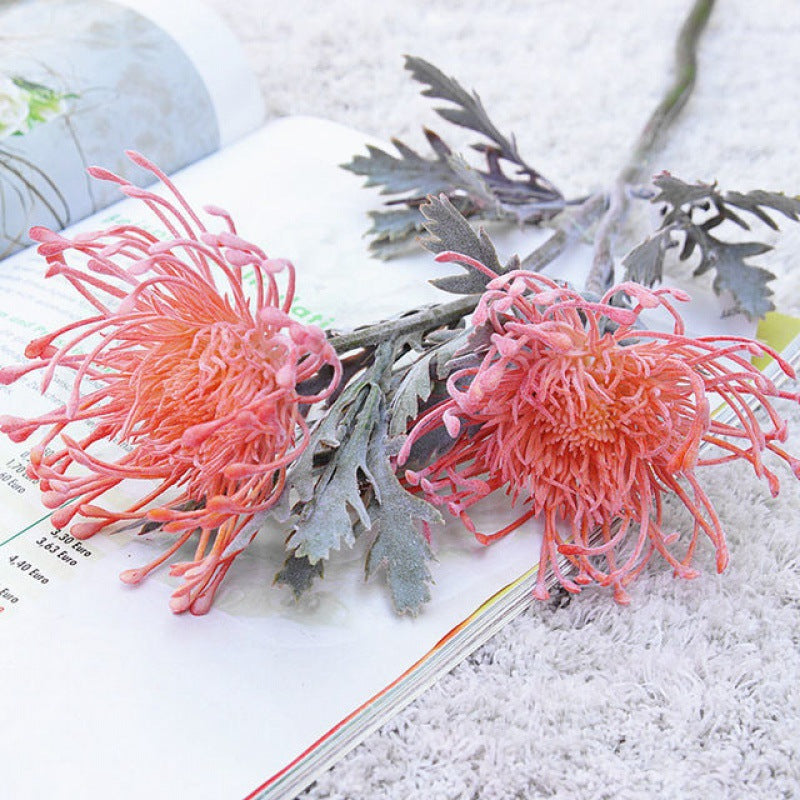 Artificial Flowers 2-Head Bouquet | Home & Wedding Decor Artificial Flower Bouquet Babs Pink
