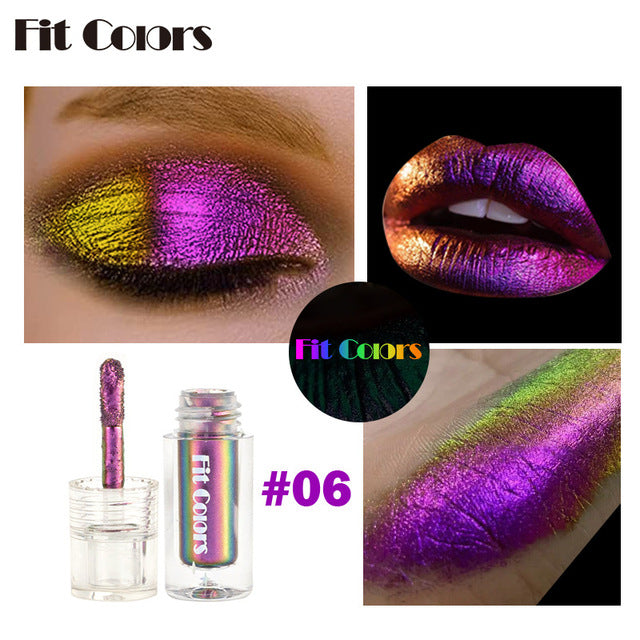 Aurora Multi Chrome Eyeshadow Pigments – 6 Color-Shifting Shades Liquid Eyeshadow Pigment Babs Purple
