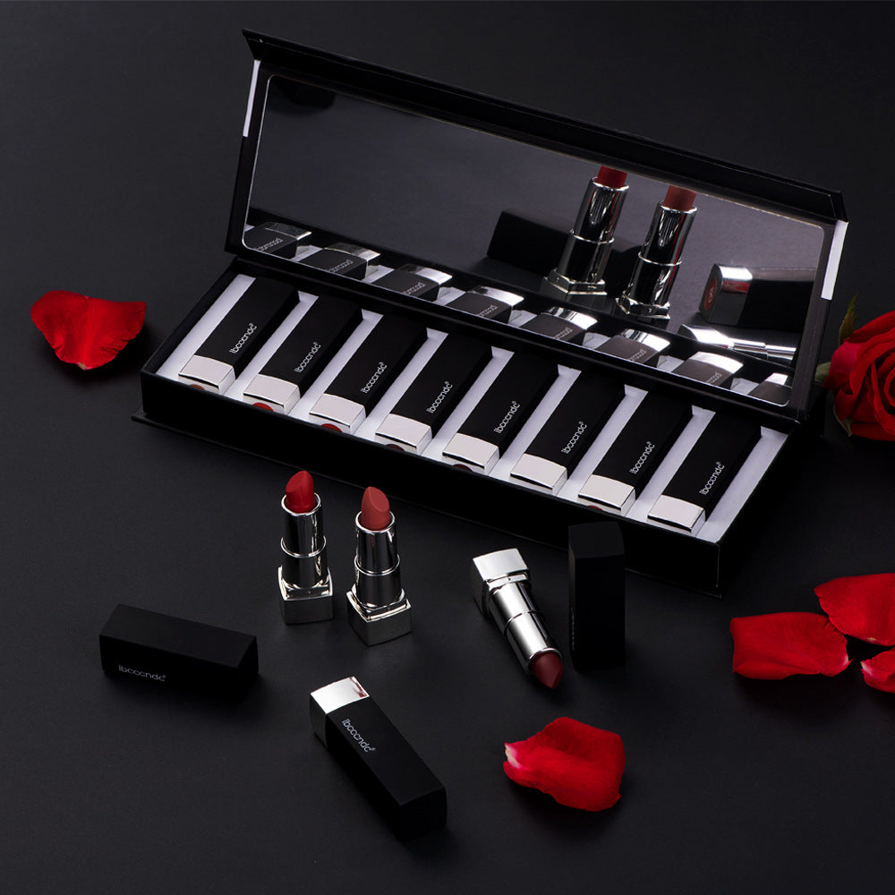 Piano Velvet Matte Lipstick Kit – 8 Shades | Babs Velvet Matte Lipstick Set Babs