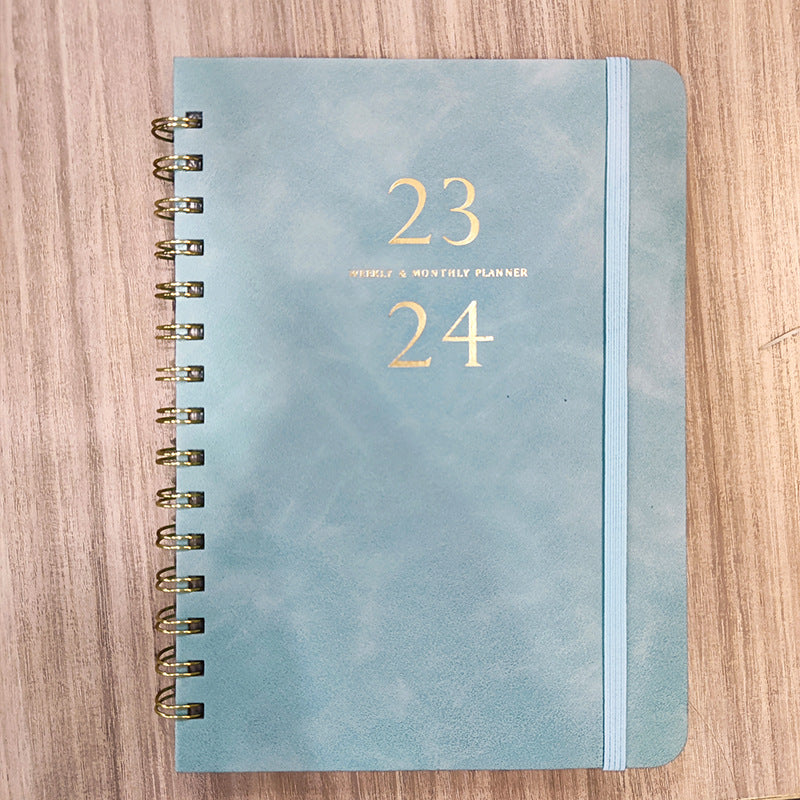 A5 Student Weekly Planner Notebook – Full English Version Weekly Planner Notebook Babs Blue