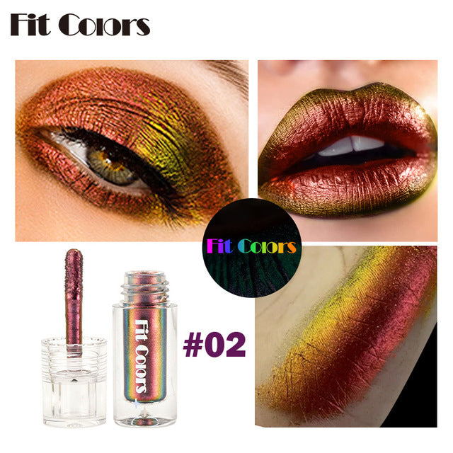 Aurora Multi Chrome Eyeshadow Pigments – 6 Color-Shifting Shades Liquid Eyeshadow Pigment Babs Red and Yellow