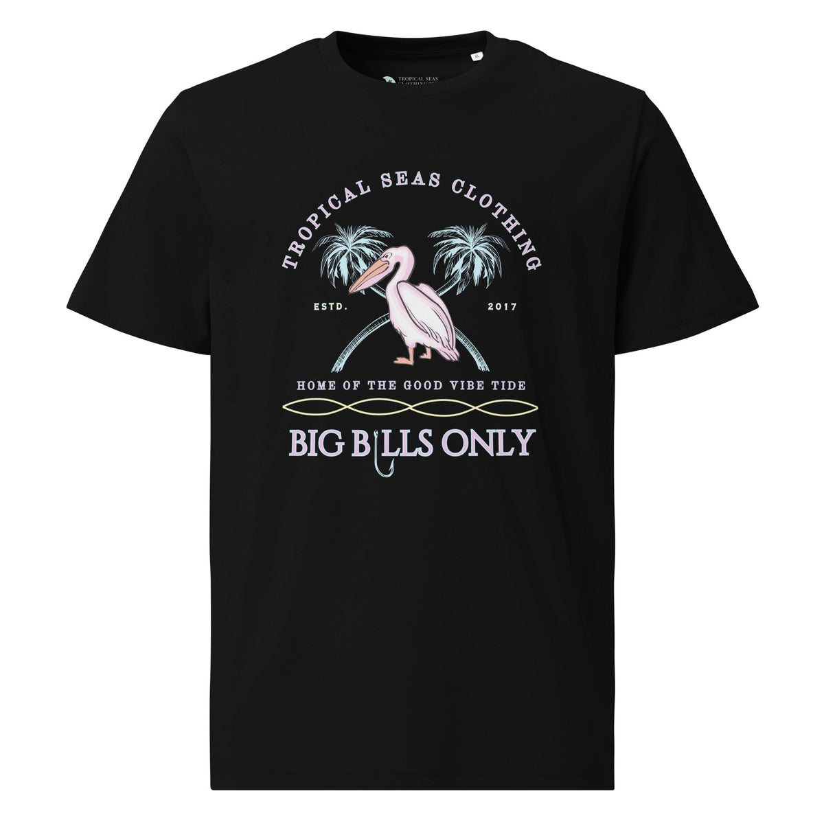 Men's Tropical Pelican Organic Cotton T-Shirt | Coastal Tee