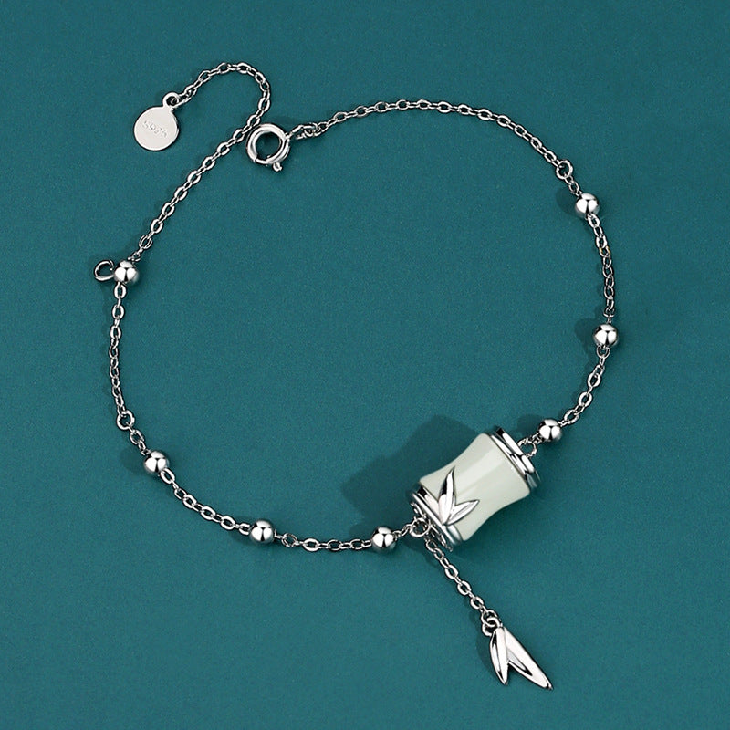 S925 Sterling Silver Tianyuzhu Bracelet & Necklace for Women Silver Jewelry Set Babs