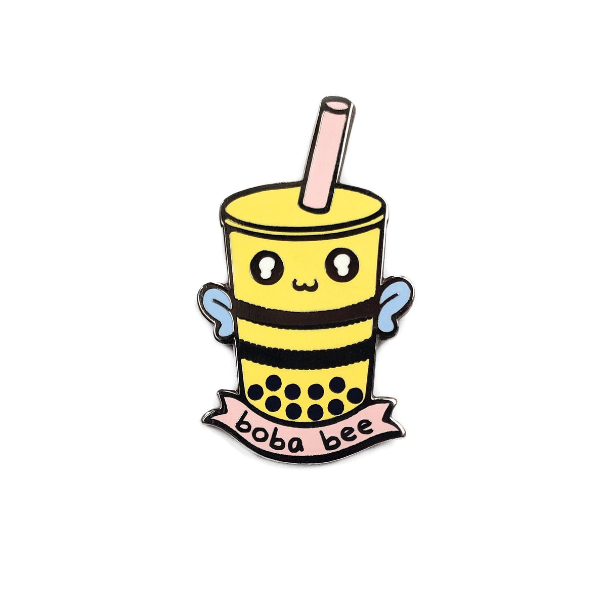 Boba Tea Bee Magnetic Enamel Needle Minder | Hard Enamel Needle Minder Babs
