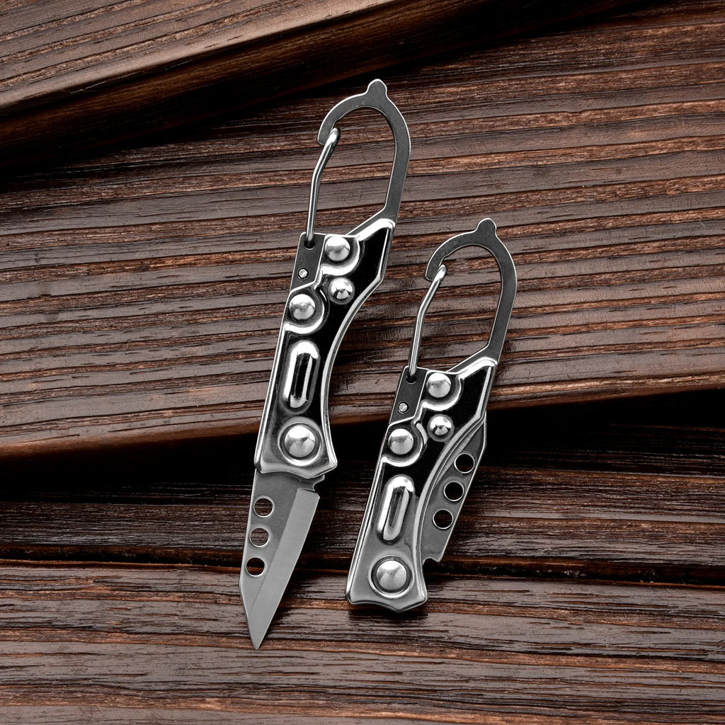 Mini Stainless Steel Folding Pocket Knife – EDC Keychain Tool Folding Pocket Knife Babs