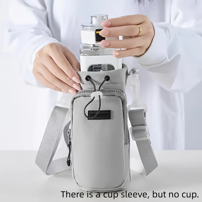 Insulated Water Bottle Crossbody Bag with Adjustable Strap Bottle Carrier Bag Babs