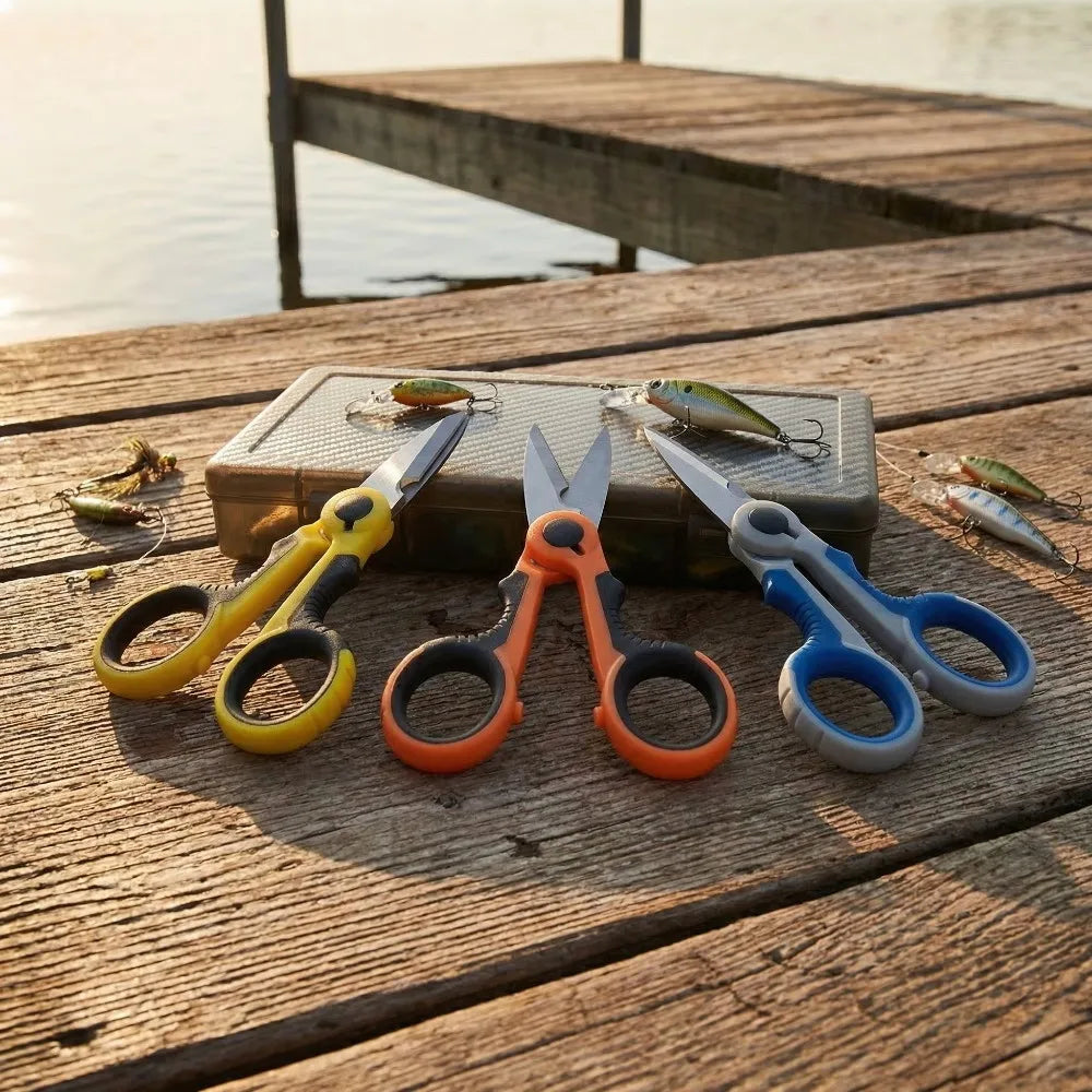 Ergonomic Stainless Steel Scissors – Wire & Fishing Line Wire Stripping Scissors Babs