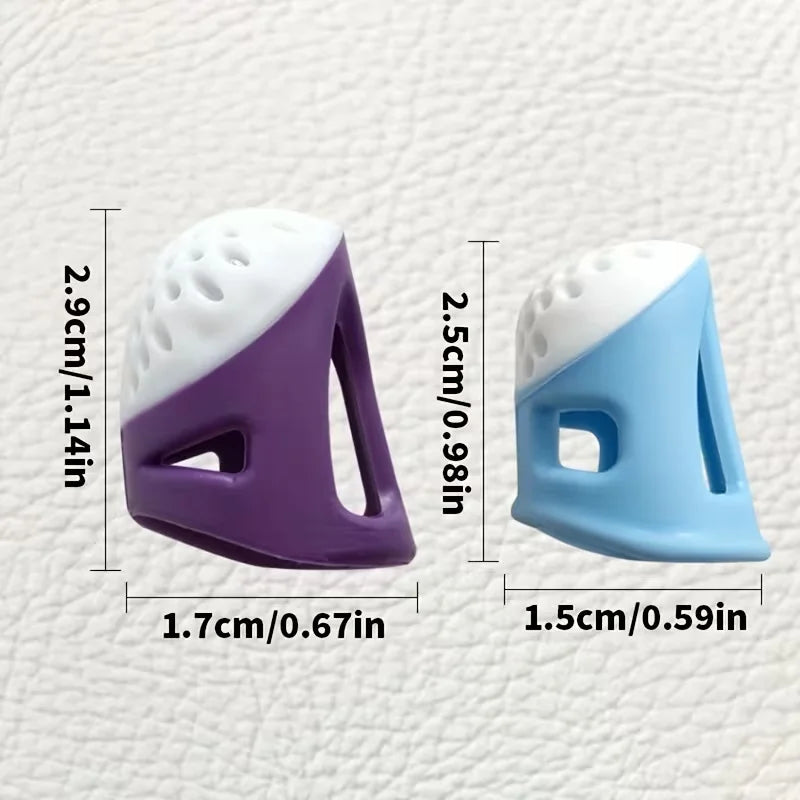 6-Piece Silicone Sewing Thimbles – Multi-Size Finger Guards Sewing Thimbles Babs