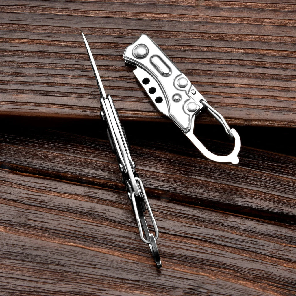 Mini Stainless Steel Folding Pocket Knife – EDC Keychain Tool Folding Pocket Knife Babs