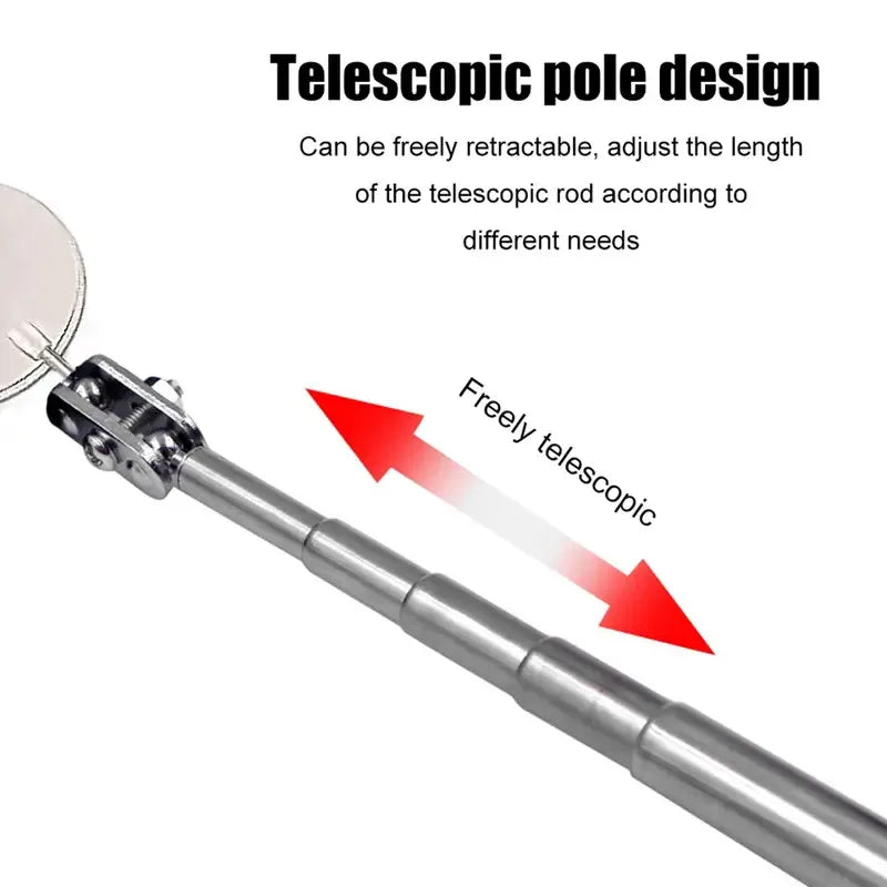 360° Rotating Telescopic Inspection Mirror – Flexible & Foldable Inspection Mirror Babs