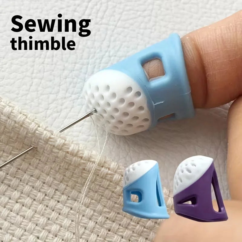 6-Piece Silicone Sewing Thimbles – Multi-Size Finger Guards Sewing Thimbles Babs