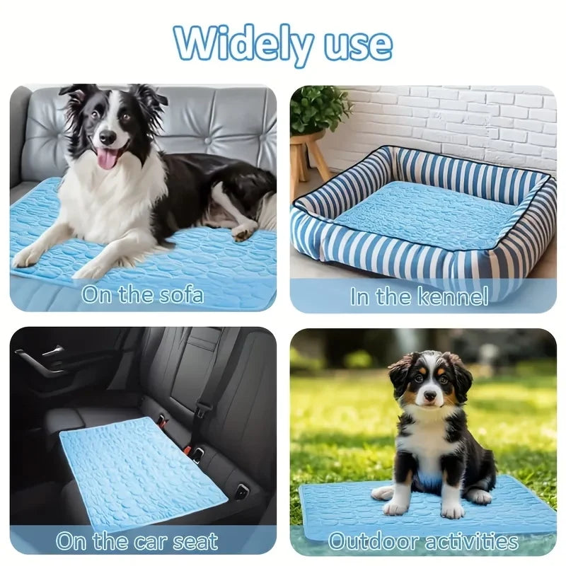 Summer Pet Cooling Mat for Cats & Dogs | Non-Slip Washable Pet Cooling Mat Babs