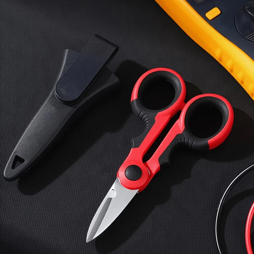 Stainless Steel Electrician Scissors & Wire Stripper Set Electrician Scissors Set Babs