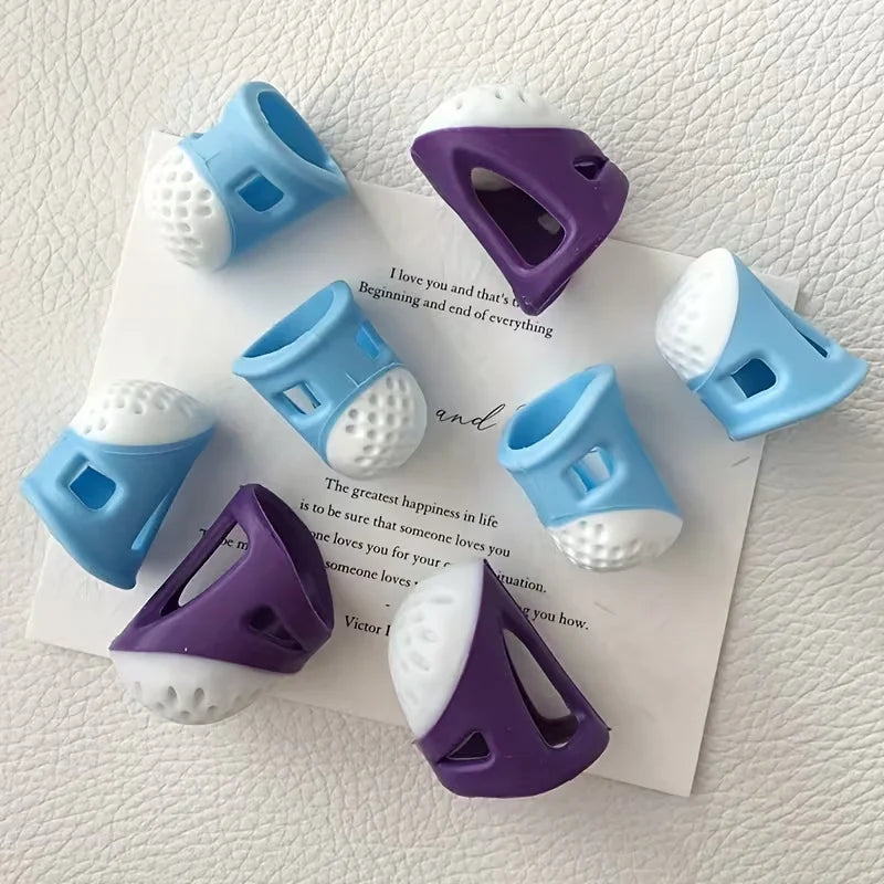 6-Piece Silicone Sewing Thimbles – Multi-Size Finger Guards Sewing Thimbles Babs