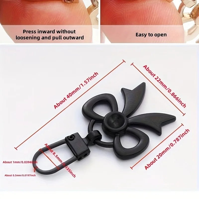 10-Pack Bow-Shaped Metal Zipper Pulls – Replacement Sliders Metal Zipper Pulls Babs