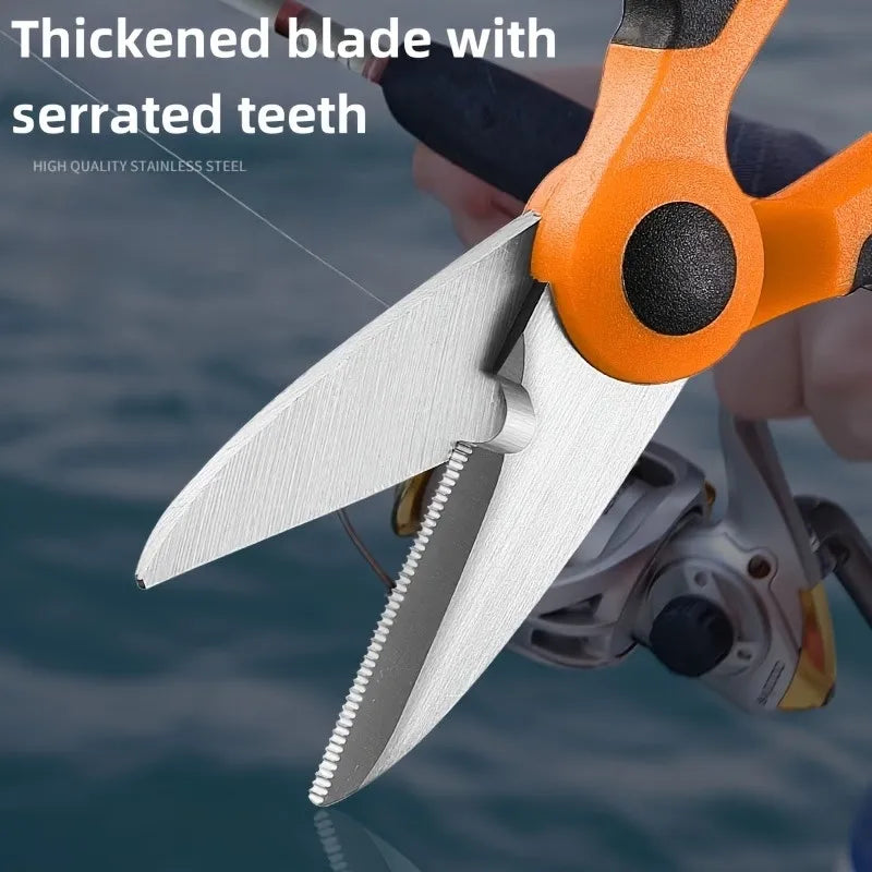 Ergonomic Stainless Steel Scissors – Wire & Fishing Line Wire Stripping Scissors Babs