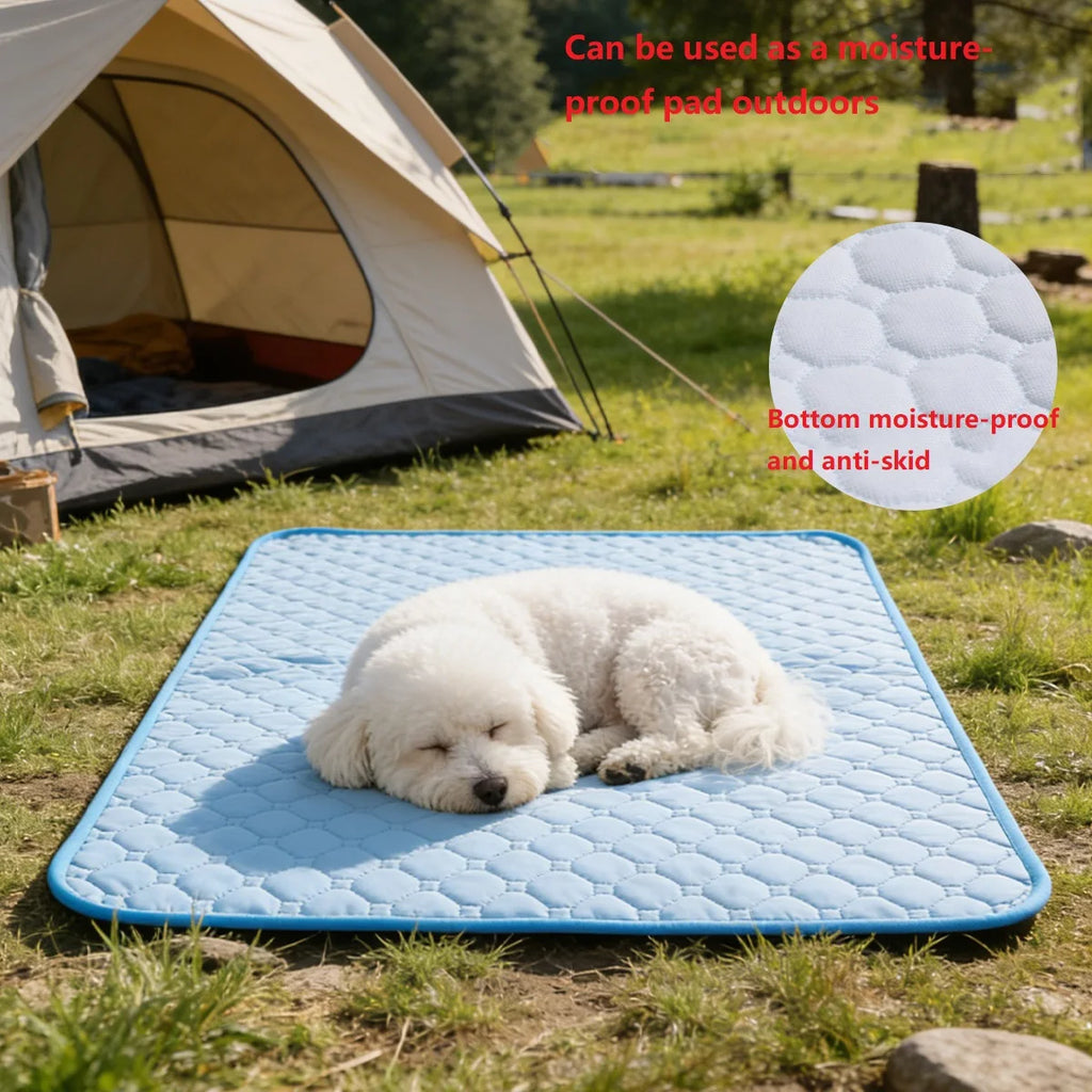 Summer Pet Cooling Mat for Cats & Dogs | Non-Slip Washable Pet Cooling Mat Babs