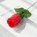 10 Pc Artificial Red Silk Roses Bouquet – Wedding & Home Décor Artificial Silk Roses Babs Red