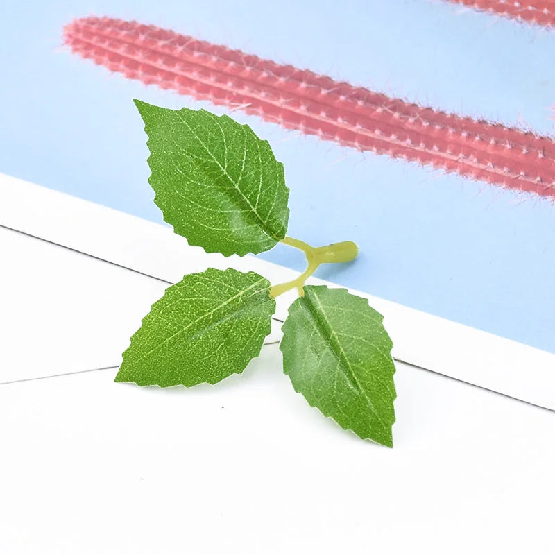 50/100pcs Artificial Silk Rose Leaves – Wedding & Home Decor Artificial Decorative Leaves Babs leaf 100 pcs