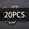 20pcs Split Key Rings 1.5x25mm – DIY Keychain Jewelry Connectors Key Ring Findings Babs 20pcs