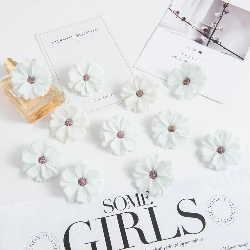 Artificial Silk Daisy Heads 10/20pcs | Wedding & DIY Decor Artificial Flower Heads Babs Color 2 10pcs