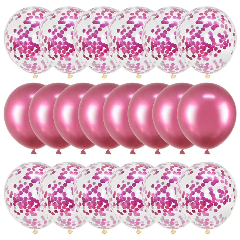 20Pcs Rose Gold Confetti Metallic Balloons Party Decoration Set Party Balloon Set Babs