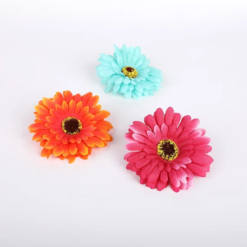 10-Pack Silk Gerbera Artificial Flowers – Wedding & Home Decor Artificial Flowers Babs