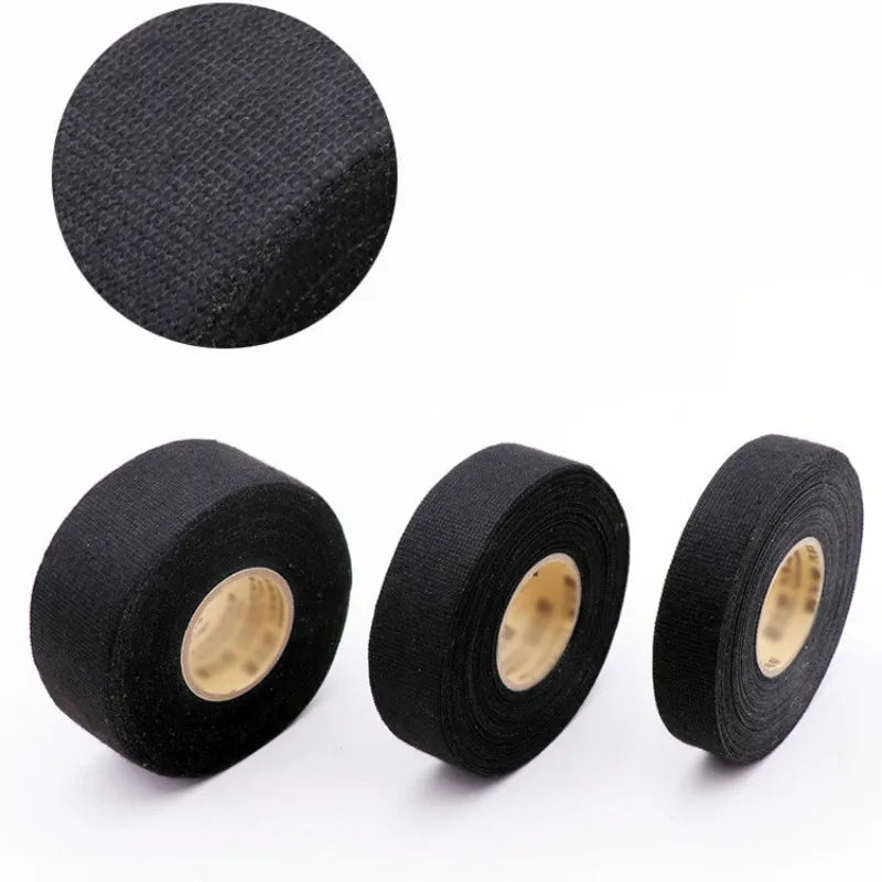 Black Wiring Harness Cloth Tape – Flame Retardant 9/19/25mm Wiring Harness Tape Babs