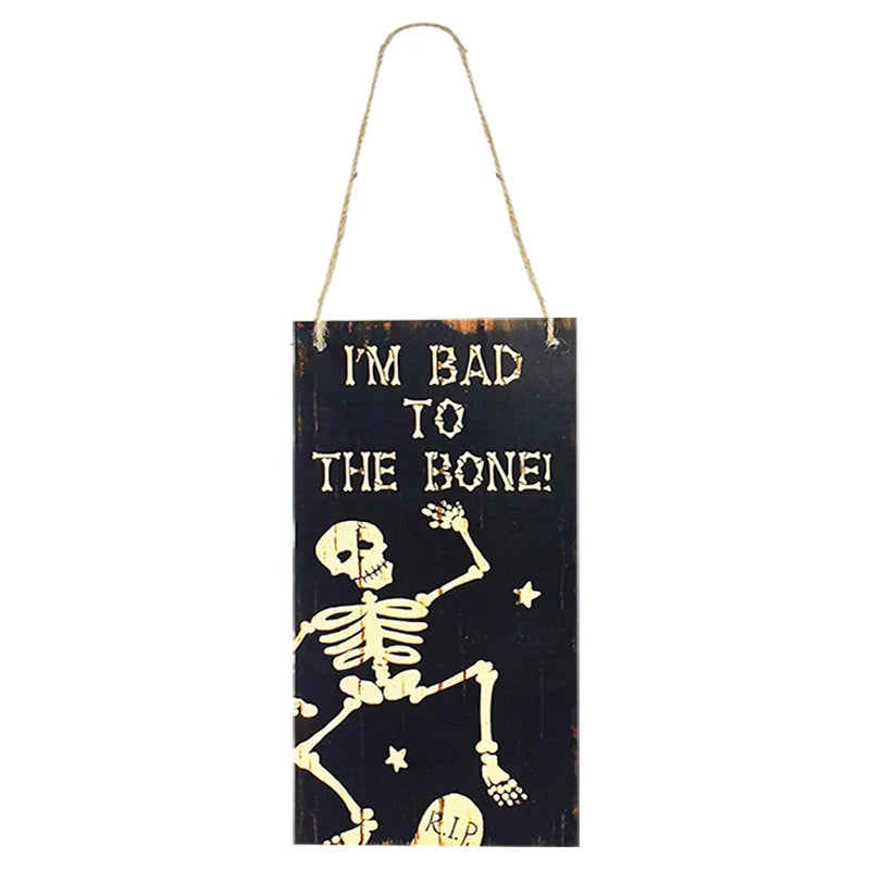 Halloween Wooden Ornaments Pumpkin Ghost Hanging Pendants Halloween Hanging Ornaments Babs N