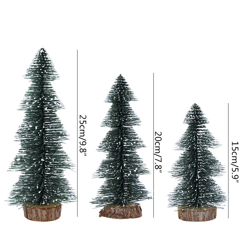 Mini DIY Christmas Pine Tree Table Decoration 15/20/25cm Christmas Tree Decor Babs