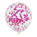 Gold Confetti Latex Balloons – Clear Glitter Party Decorations Party Balloons Babs rose red 5pcs