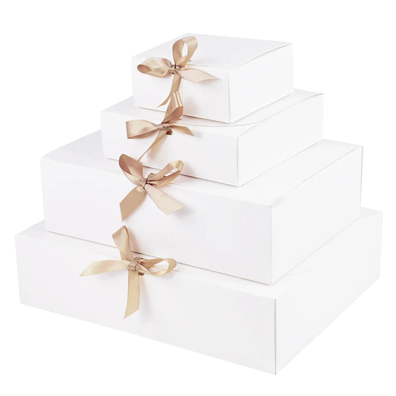 5-Pack Kraft Paper Gift Boxes – Wedding, Birthday & Holiday Gift Packaging Box Babs