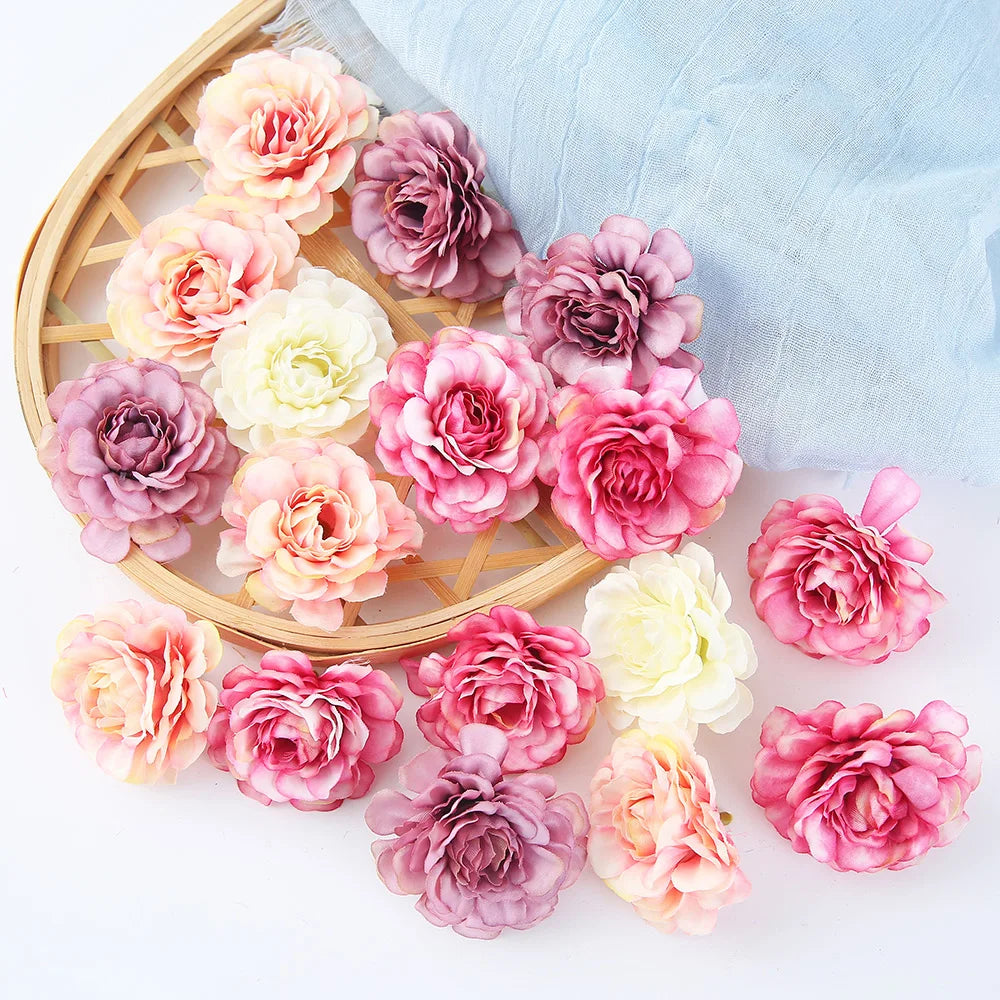 Silk Rose Artificial Flower Heads | Wedding & Home Décor Artificial Flower Heads Babs