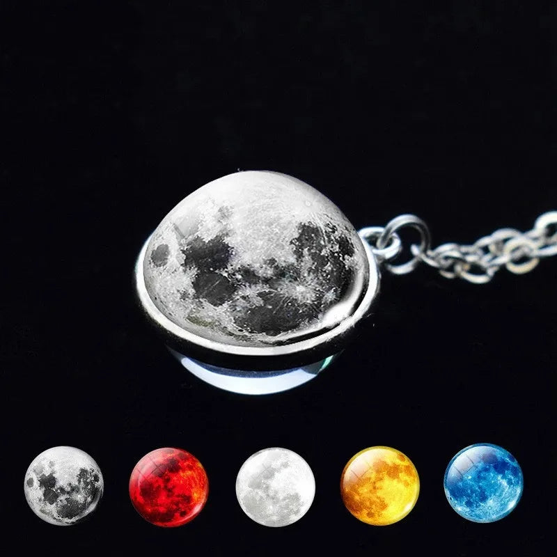 Solar System Planet Glass Ball Keychain – Galaxy Space Art Glass Ball Keychain Babs