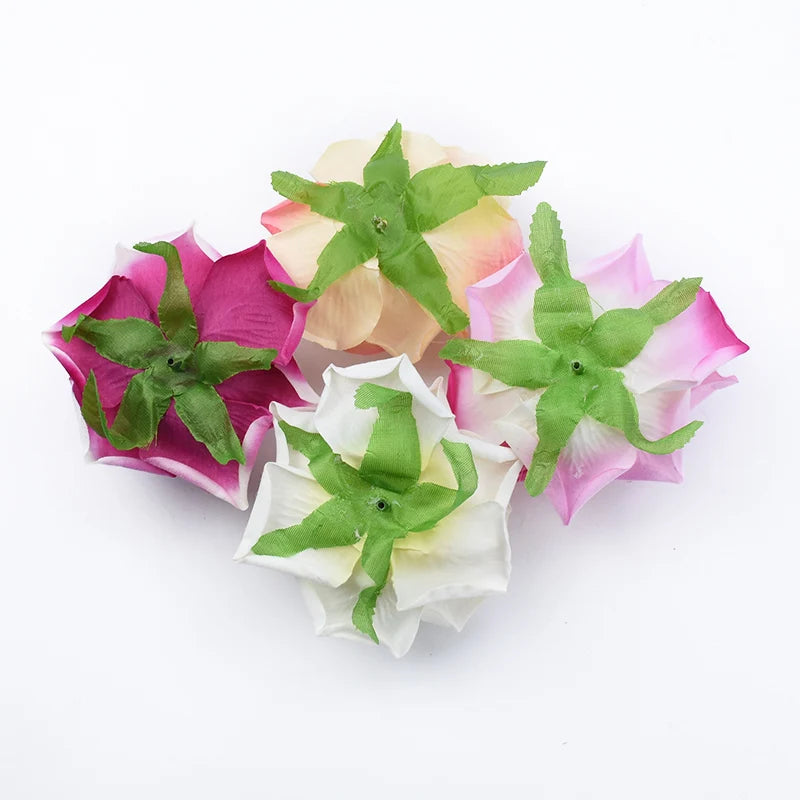 10cm Silk Artificial Rose Flower Heads – Wedding & DIY Décor Artificial Silk Flowers Babs