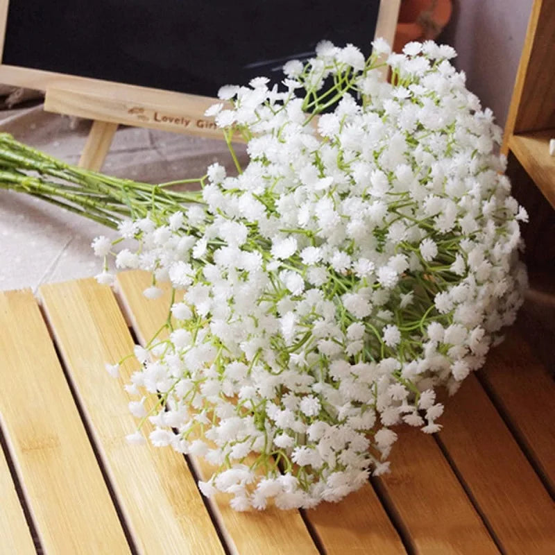 90-Head Artificial Babies Breath Gypsophila Flowers 52cm Artificial Flowers Babs