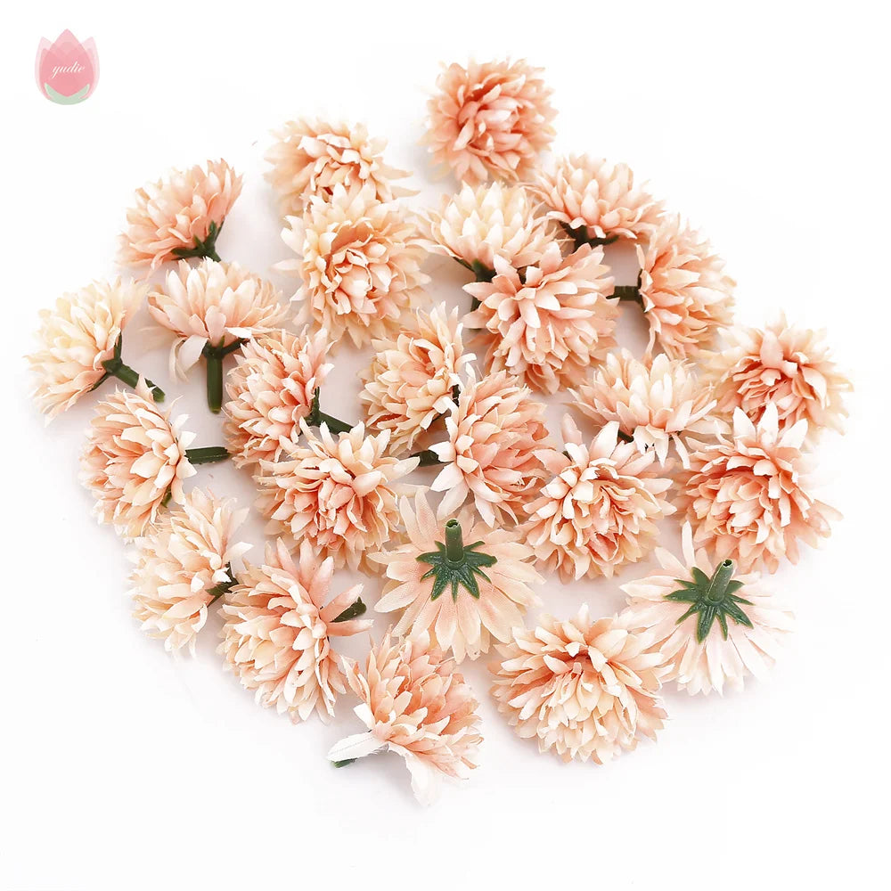 20Pcs 4cm Silk Rose Artificial Flower Heads for Wedding & DIY Artificial Flower Heads Babs