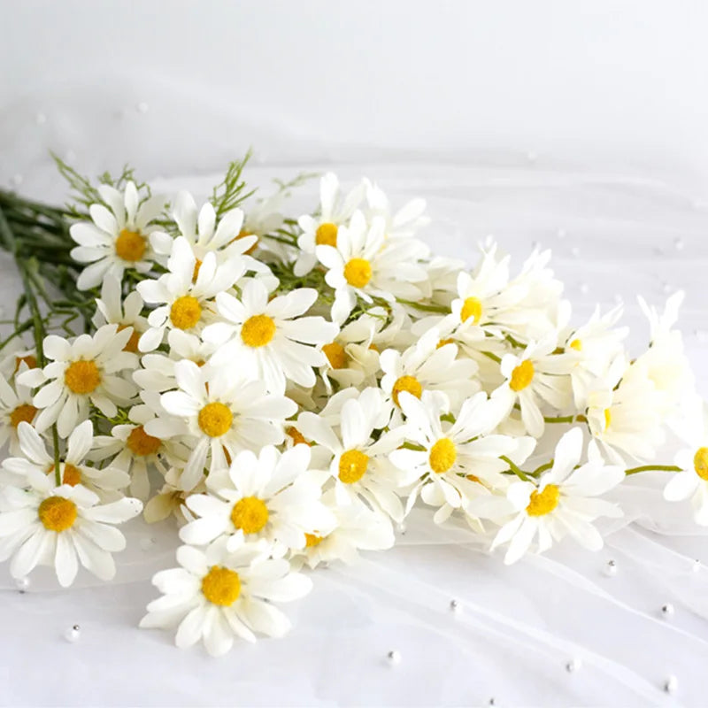 Silk Daisy Artificial Flower Bouquet – DIY Floral Home Decor Artificial Flower Bouquet Babs