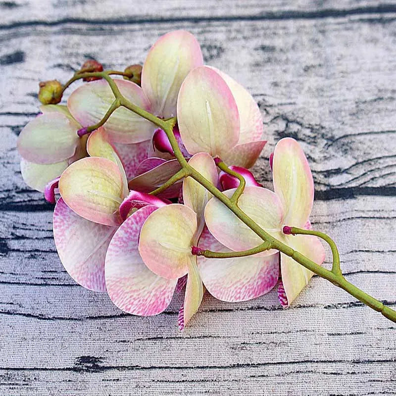 Artificial Butterfly Orchid Bundle 6 Heads – Home & Wedding Decor Artificial Flower Bundle Babs