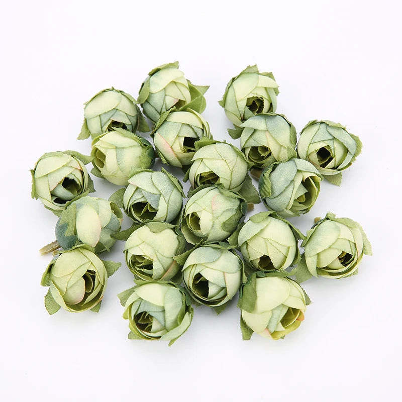 Silk Rose Artificial Flower Heads – Wedding & Home Décor (10/50 Pcs) Artificial Flower Heads Babs 4 20pcs