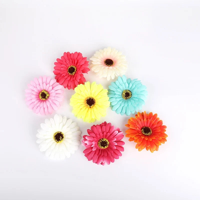 10-Pack Silk Gerbera Artificial Flowers – Wedding & Home Decor Artificial Flowers Babs