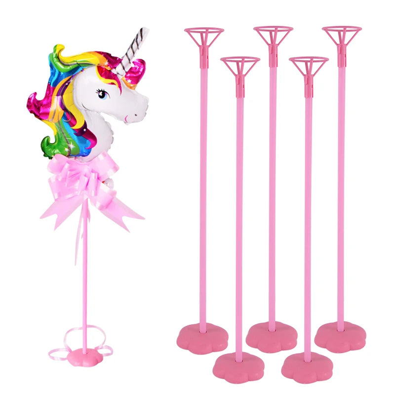 6-Piece Balloon Stand Base Column Holder for Parties Balloon Column Stand Babs