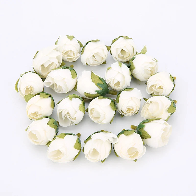 Silk Rose Artificial Flower Heads – Wedding & Home Décor (10/50 Pcs) Artificial Flower Heads Babs 9 50pcs