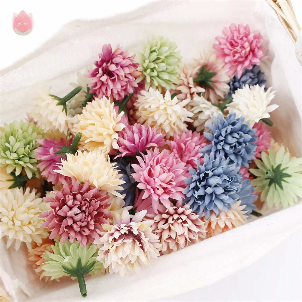 20Pcs 4cm Silk Rose Artificial Flower Heads for Wedding & DIY Artificial Flower Heads Babs